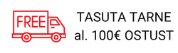 Tasuta tarne alates 100 € ostust